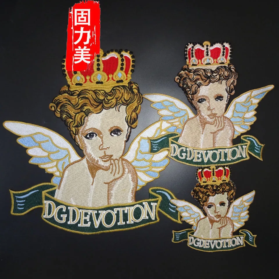 9pc 1pc big fashion brand DGDEVOTION Cupid's Angel sewing on patch applique 
9pc 1pc big fashion brand DGDEVOTION Cupid's Angel sewing on patch applique