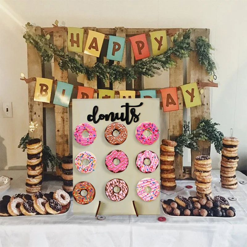 Cyuan Happy Birthday Donuts Wall Display Board Rustic Donut Wooden Board Stand DIY Dessert Bar Doughnut Wall For Kids Birthday
Cyuan Happy Birthday Donuts Wall Display Board Rustic Donut Wooden Board Stand DIY Dessert Bar Doughnut Wall For Kids Birthday