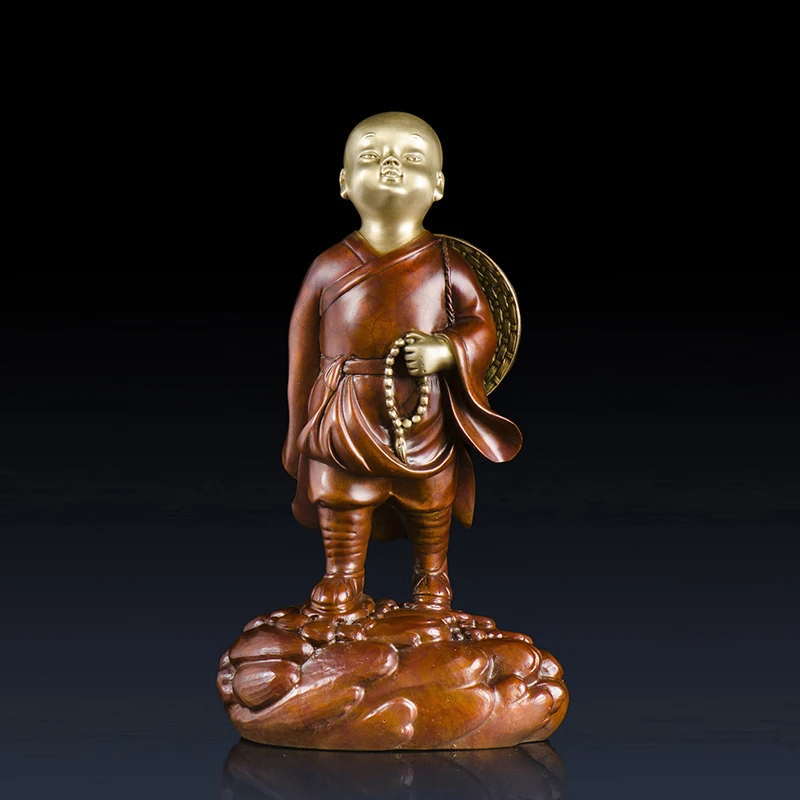 monk Sheng Fancai copper copper ornaments little monk living room TV cabinet cabinet Home Furnishing decorations
monk Sheng Fancai copper copper ornaments little monk living room TV cabinet cabinet Home Furnishing decorations