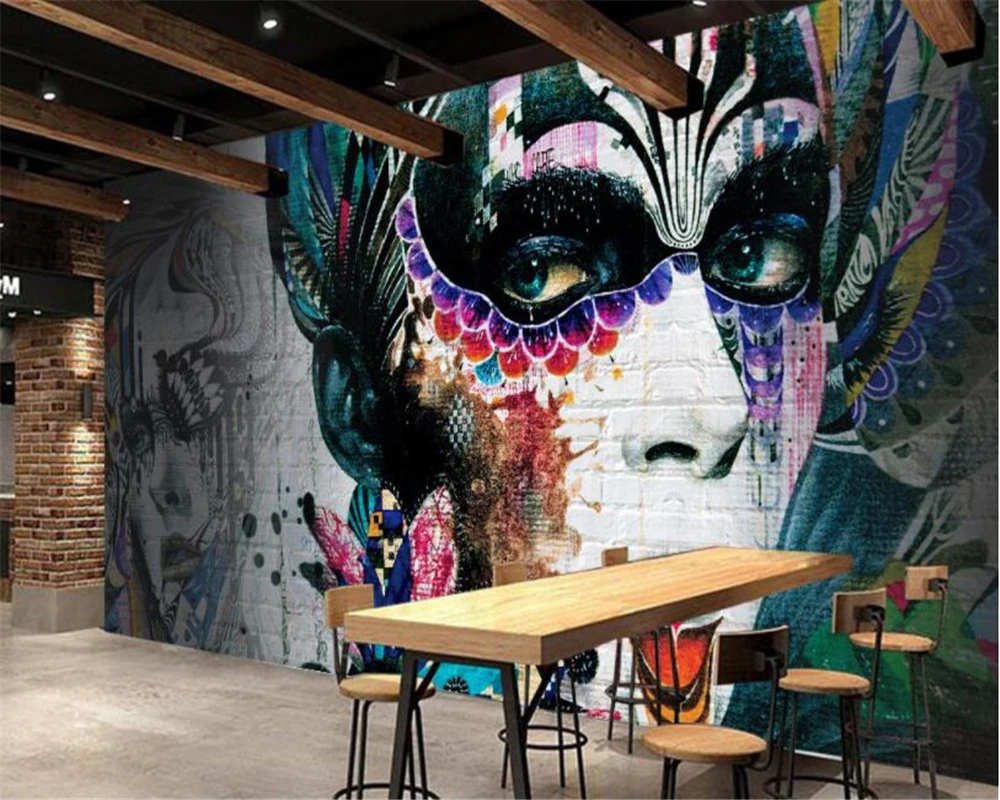 Beibehang Custom photo wallpaper color graffiti brick wall hand painted figure barber shop background wallpaper for walls 3 d
Beibehang Custom photo wallpaper color graffiti brick wall hand painted figure barber shop background wallpaper for walls 3 d