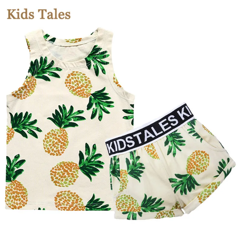PK-026 New Summer Style Children's Clothing Sets 2019 With Pineapple Printed T-shirt + Pants Baby Kids Sets Cotton Clothing
PK-026 New Summer Style Children's Clothing Sets 2019 With Pineapple Printed T-shirt + Pants Baby Kids Sets Cotton Clothing