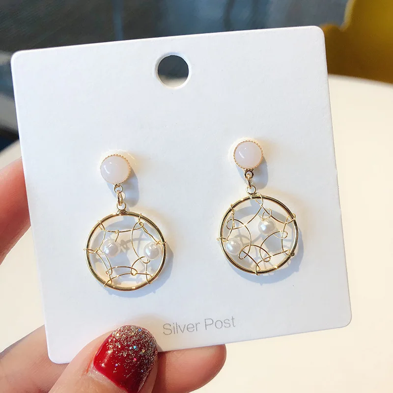 Silver Needle Korea Manual Weaving Network Round Earring Pink Dreamcatcher Drop Earrings for Women Trendy Jewelry Accessories
Silver Needle Korea Manual Weaving Network Round Earring Pink Dreamcatcher Drop Earrings for Women Trendy Jewelry Accessories