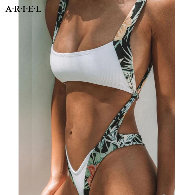 2018 Print Floral One Piece Swimsuit Female Women Swimwear Bandage Cross Back Ruffle Brazilian Thong May Bather Monokini
2018 Print Floral One Piece Swimsuit Female Women Swimwear Bandage Cross Back Ruffle Brazilian Thong May Bather Monokini