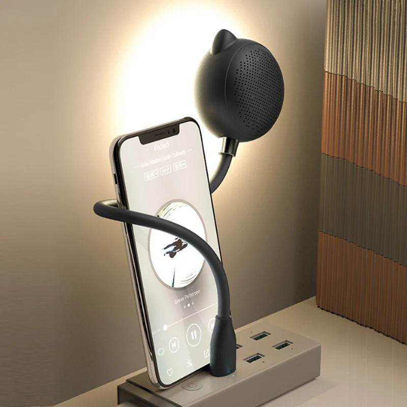 New USB desk lamp Bluetooth speaker LED mini wireless cartoon touch adjustable subwoofer small stereo
New USB desk lamp Bluetooth speaker LED mini wireless cartoon touch adjustable subwoofer small stereo