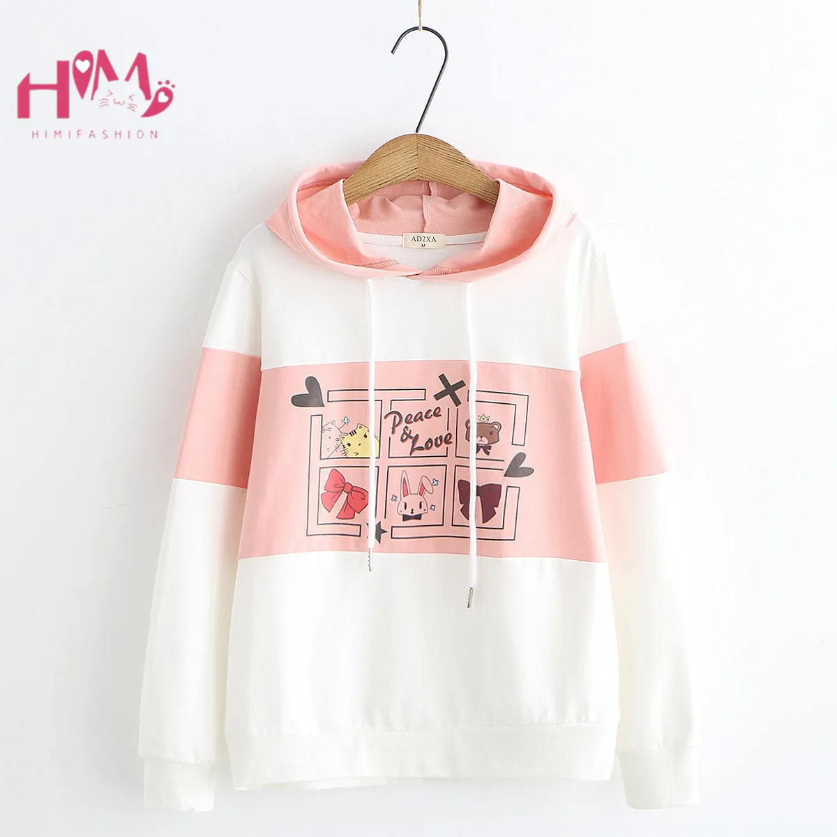 Japanese Preppy Cartoon Women Hoody Pullover Anime Cat Bunny Print Lovely Girl Pink Clothing Best Friend Kawaii Cute Sweatshirt
Japanese Preppy Cartoon Women Hoody Pullover Anime Cat Bunny Print Lovely Girl Pink Clothing Best Friend Kawaii Cute Sweatshirt
