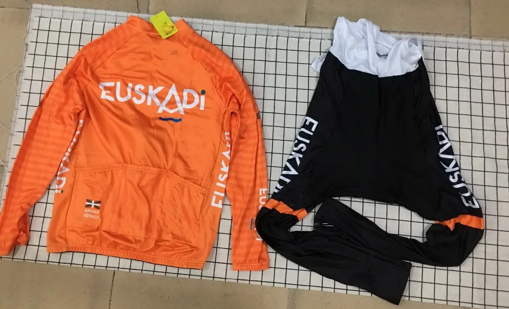 Winter Fleece Thermal 2018 EUSKADI TEAM ORANGE Men's Cycling Jersey Long Sleeve Bicycle Clothing With Bib PANTS Ropa Ciclismo
Winter Fleece Thermal 2018 EUSKADI TEAM ORANGE Men's Cycling Jersey Long Sleeve Bicycle Clothing With Bib PANTS Ropa Ciclismo