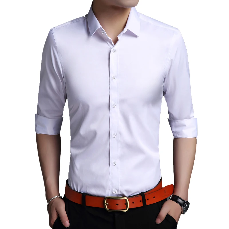 Men's business casual stretch solid color cotton shirt / Men's fashion Slim fits anti-wrinkle dress shirts blouse
Men's business casual stretch solid color cotton shirt / Men's fashion Slim fits anti-wrinkle dress shirts blouse