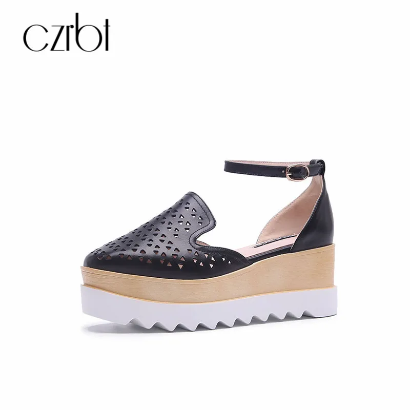 CZRBT Plus Size Sandals Women Thick Bottom 7cm Sandalias Front Rear Strap Sandals Casual Shoes Genuine Leather Hollow Out Shoes
CZRBT Plus Size Sandals Women Thick Bottom 7cm Sandalias Front Rear Strap Sandals Casual Shoes Genuine Leather Hollow Out Shoes