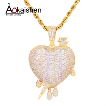 Lightning Heart Necklace & Pendant With 4mm Tennis Chain Gold Color Cubic Zircon Men's Rock Hip hop Jewelry 5x3.2cm
Lightning Heart Necklace & Pendant With 4mm Tennis Chain Gold Color Cubic Zircon Men's Rock Hip hop Jewelry 5x3.2cm