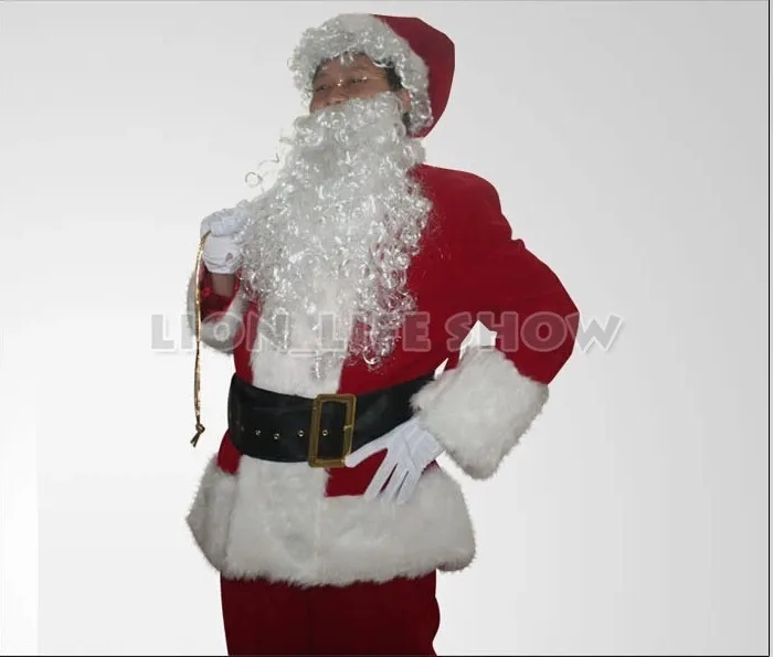 Cosplay&ware Red Blue Christmas Costumes Santa Claus 4 Size 9 Piecesset 32 Cosplay&ware Red Blue Christmas Costumes Santa Claus 4 Size 9 Piecesset -Cosplayware Store