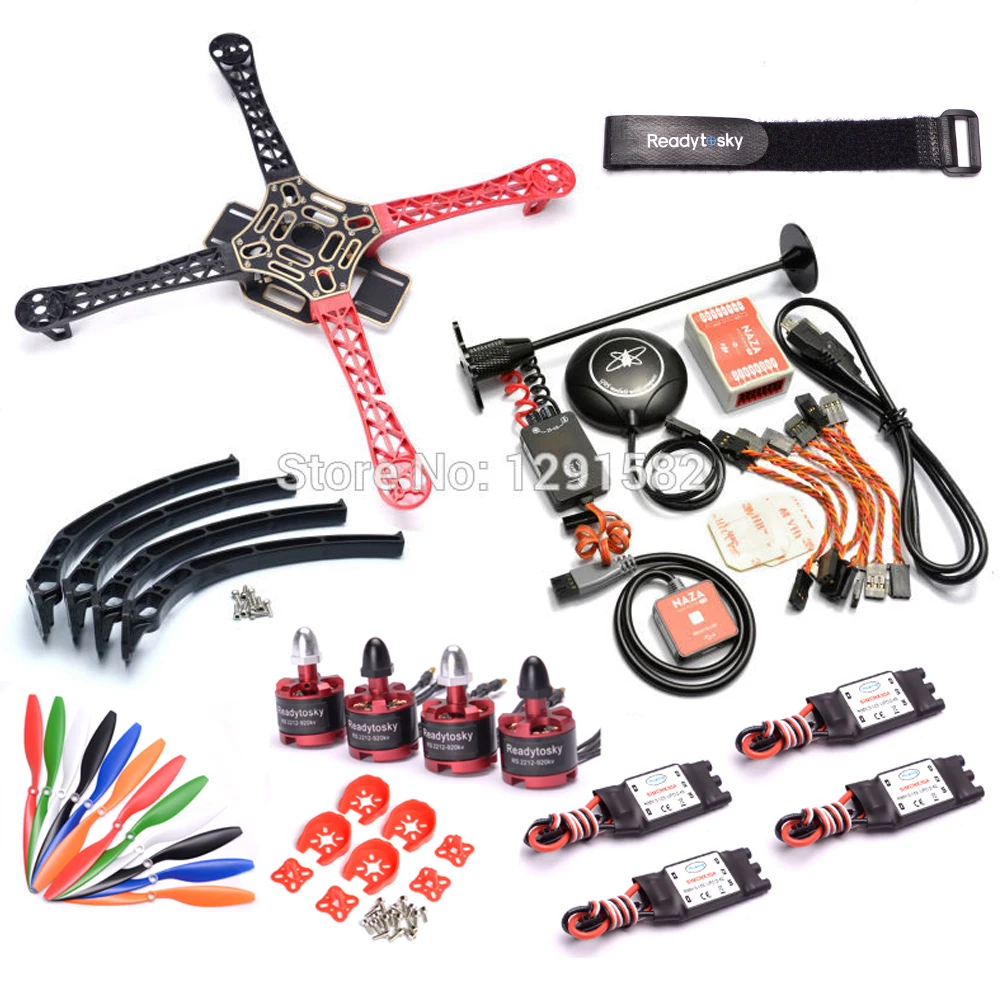 F450 / S500 500mm Quadcopter Frame kit Naza M Lite Flight Controller Board w/ PMU M8N GPS 2212 920KV motor 30A simonk ESC 1045
F450 / S500 500mm Quadcopter Frame kit Naza M Lite Flight Controller Board w/ PMU M8N GPS 2212 920KV motor 30A simonk ESC 1045