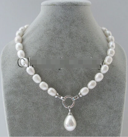 Free shipping AAA 18 " 13-14mm natural white freshwater pearl necklace + 20mm shell pendant
Free shipping AAA 18 " 13-14mm natural white freshwater pearl necklace + 20mm shell pendant