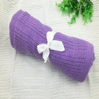 Newborn Baby Blankets Super Soft Cotton Crochet Summer 90*70cm Sleeping Bed Supplies Hole Wrap Air-conditioning Blanket For Baby
Newborn Baby Blankets Super Soft Cotton Crochet Summer 90*70cm Sleeping Bed Supplies Hole Wrap Air-conditioning Blanket For Baby