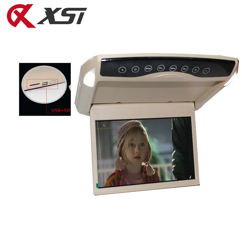 XST 10.1 Inch 1024*600 Car Roof Mount LCD Color Flip Down Monitor HD 1080P MP5 Video With USB/SD/FM Transmitter/Speaker
XST 10.1 Inch 1024*600 Car Roof Mount LCD Color Flip Down Monitor HD 1080P MP5 Video With USB/SD/FM Transmitter/Speaker
