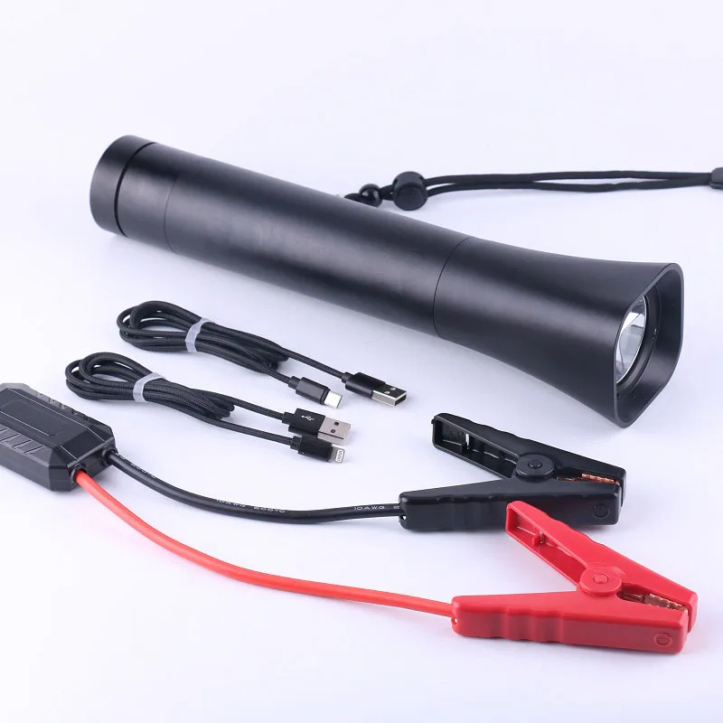P66 Multifunction 12600 mAh Flashlight Style Car Jump Starter Emergency Start Power
P66 Multifunction 12600 mAh Flashlight Style Car Jump Starter Emergency Start Power