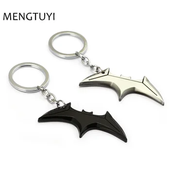 J Store 12pcs/lot Superhero Batman Key chain black silver Bats dart Keychain bats shape metal Car Key Chain men fans souvenir 
J Store 12pcs/lot Superhero Batman Key chain black silver Bats dart Keychain bats shape metal Car Key Chain men fans souvenir
