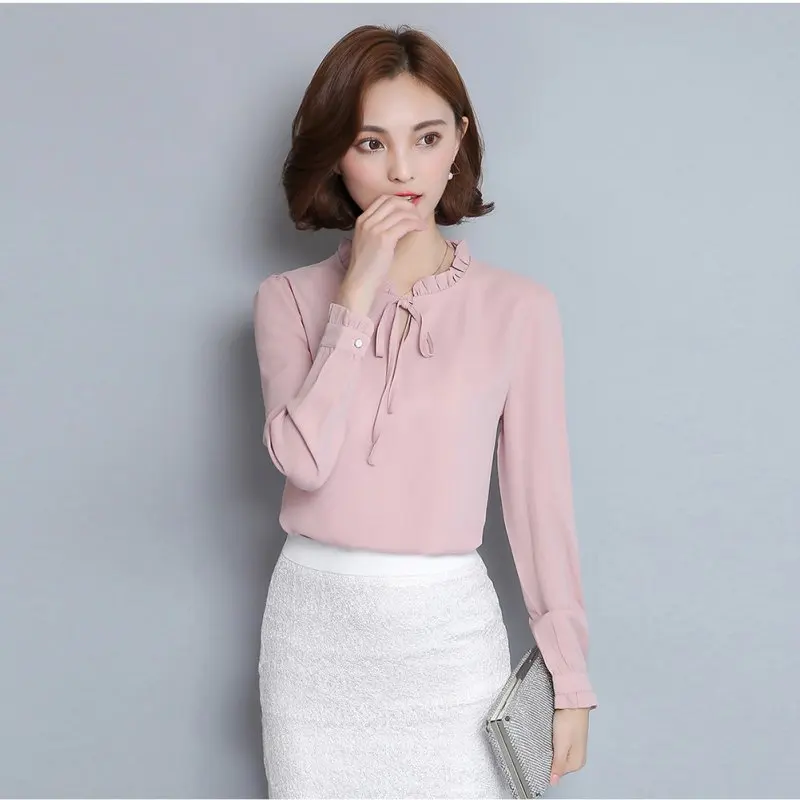 Hot 2019 New Women Shirts Long Sleeve Stand Collar Bow Blouses Elegant Ladies Chiffon Blouse Tops Fashion Office Work Wear
Hot 2019 New Women Shirts Long Sleeve Stand Collar Bow Blouses Elegant Ladies Chiffon Blouse Tops Fashion Office Work Wear