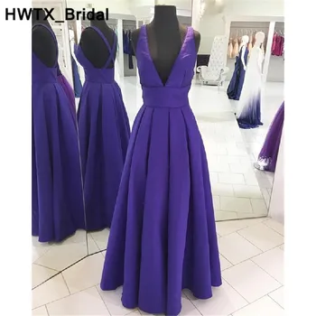 Charming V-neck Purple Satin Bridesmaid Dresses Formal Long Floor Length Wedding Guest Dress Plus Size Vestidos dama de honor
Charming V-neck Purple Satin Bridesmaid Dresses Formal Long Floor Length Wedding Guest Dress Plus Size Vestidos dama de honor