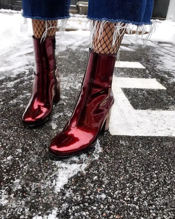 Ankle boots women autumn winter high heels sexy patent leather ladies shoes red black chunky heels pumps plus size botas mujer
Ankle boots women autumn winter high heels sexy patent leather ladies shoes red black chunky heels pumps plus size botas mujer