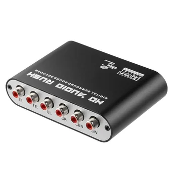 AC3/DTS Digital Optical Audio To 5.1/2.1 Channel Stereo Analog RCA Converter Multimedia 120db Signal to Noise
AC3/DTS Digital Optical Audio To 5.1/2.1 Channel Stereo Analog RCA Converter Multimedia 120db Signal to Noise