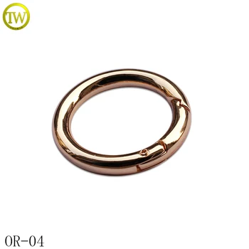 Custom spring o ring metal O ring buckle spring gate o ring for bag accessories 3.2cm 
Custom spring o ring metal O ring buckle spring gate o ring for bag accessories 3.2cm