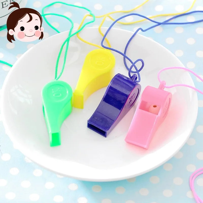 Plastic whistle children toy gifts go to whistle the referee whistle fans rope games whistles
Plastic whistle children toy gifts go to whistle the referee whistle fans rope games whistles