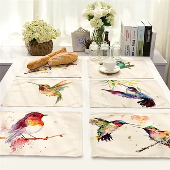1Pcs Bird Branch Pattern Placemat Coasters Dining Table Mat Cotton Linen Bowl Cup Mats kitchen Pads 42*32cm Home Decor MA0027
1Pcs Bird Branch Pattern Placemat Coasters Dining Table Mat Cotton Linen Bowl Cup Mats kitchen Pads 42*32cm Home Decor MA0027