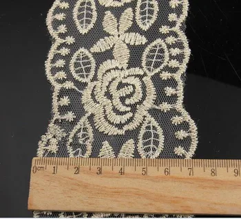 Peony net yarn lace 30yards/lot,7.5cm chemical lace fabric gold thread embroidery lace trim headband hair bow garment accessory
Peony net yarn lace 30yards/lot,7.5cm chemical lace fabric gold thread embroidery lace trim headband hair bow garment accessory