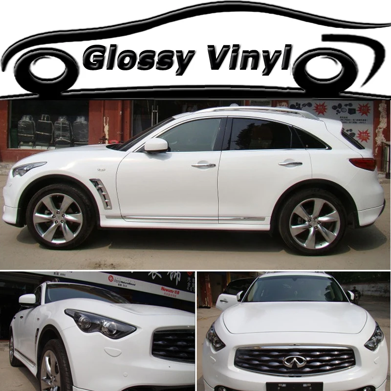 High Gloss White Glossy Vinyl Wrap For Car Wrap with Air Bubble Free Shiny White Gloss Car Body/ Roof Wrap 1.52x30m/Roll
High Gloss White Glossy Vinyl Wrap For Car Wrap with Air Bubble Free Shiny White Gloss Car Body/ Roof Wrap 1.52x30m/Roll