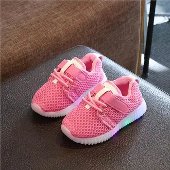 Spring autumn Children's shoes with light girls running sneakers led baby breathable mesh shoes boys sport shoes candy color
Spring autumn Children's shoes with light girls running sneakers led baby breathable mesh shoes boys sport shoes candy color