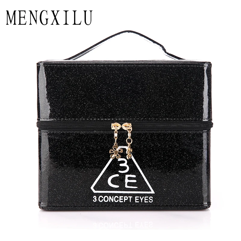MENGXILU Women's Folding Professional Cosmetic Bag Sequins Purse Makeup Holder Wedding Gift Make up Bag travel toiletry makeup
MENGXILU Women's Folding Professional Cosmetic Bag Sequins Purse Makeup Holder Wedding Gift Make up Bag travel toiletry makeup