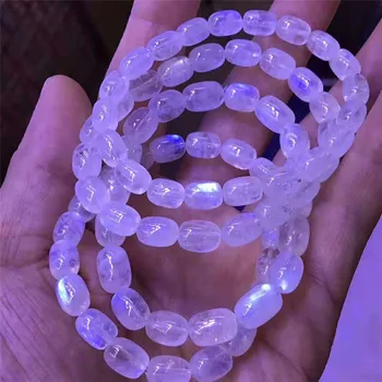 Genuine Strong Blue Light Natural Moonstone Bracelets Women Lady Stretch Barrel Shape Crystal Round Bead Bracelet 7mm 8mm
Genuine Strong Blue Light Natural Moonstone Bracelets Women Lady Stretch Barrel Shape Crystal Round Bead Bracelet 7mm 8mm