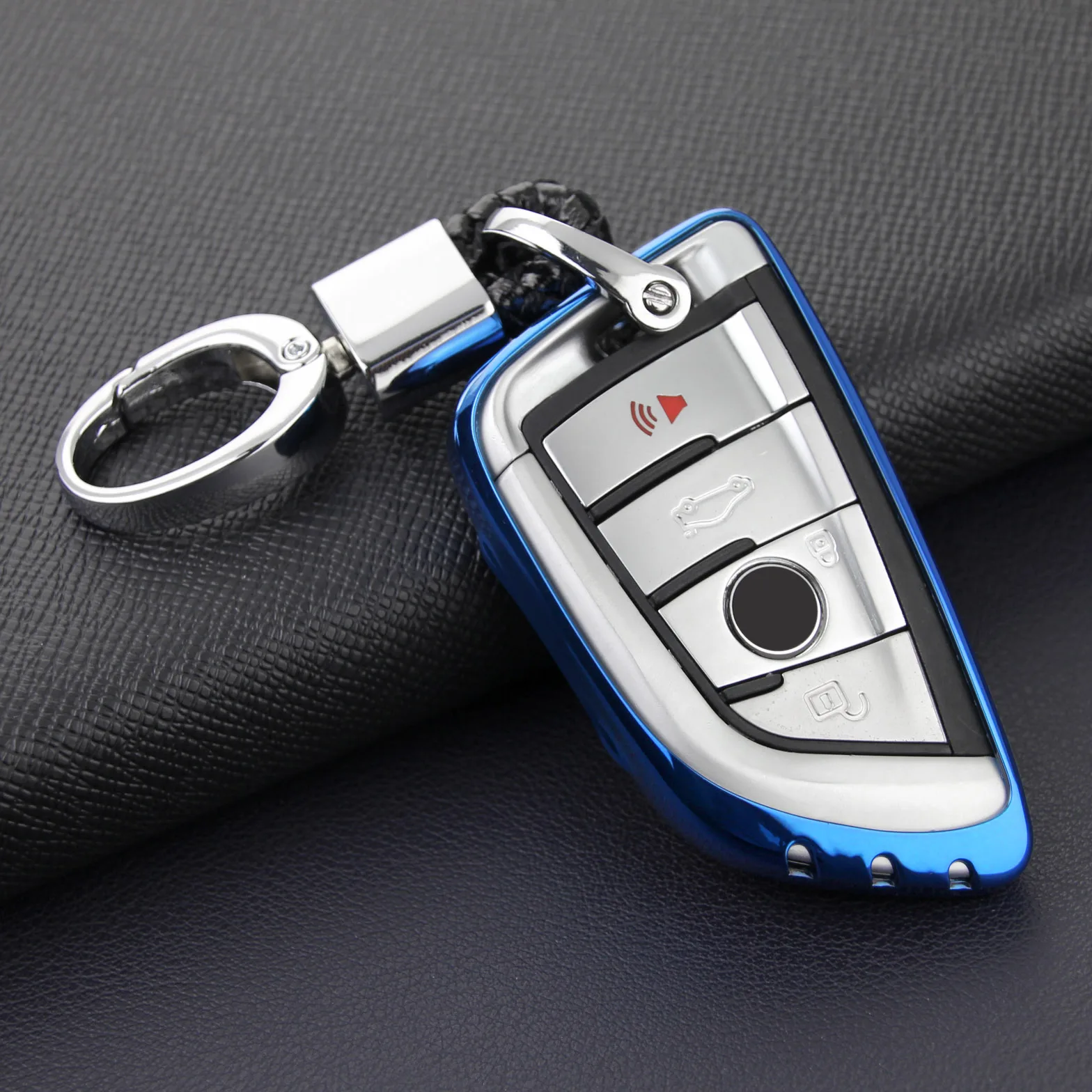 For New BMW 3 5 6 7 Series X1 X2 X3 X5 X6 G20 G30 G32 G11 F48 F39 G01 F15 G05 F16 Car Key Fob Chain Ring Cover Case Holder Blue
For New BMW 3 5 6 7 Series X1 X2 X3 X5 X6 G20 G30 G32 G11 F48 F39 G01 F15 G05 F16 Car Key Fob Chain Ring Cover Case Holder Blue