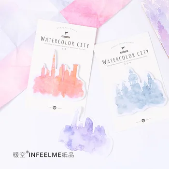 60 Sheets/2 Packs Cute Memo Pad WaterColor City Notes Sticky Memo Notes Paper Bookmark Stickers Colorful Painting Note Stickers
60 Sheets/2 Packs Cute Memo Pad WaterColor City Notes Sticky Memo Notes Paper Bookmark Stickers Colorful Painting Note Stickers