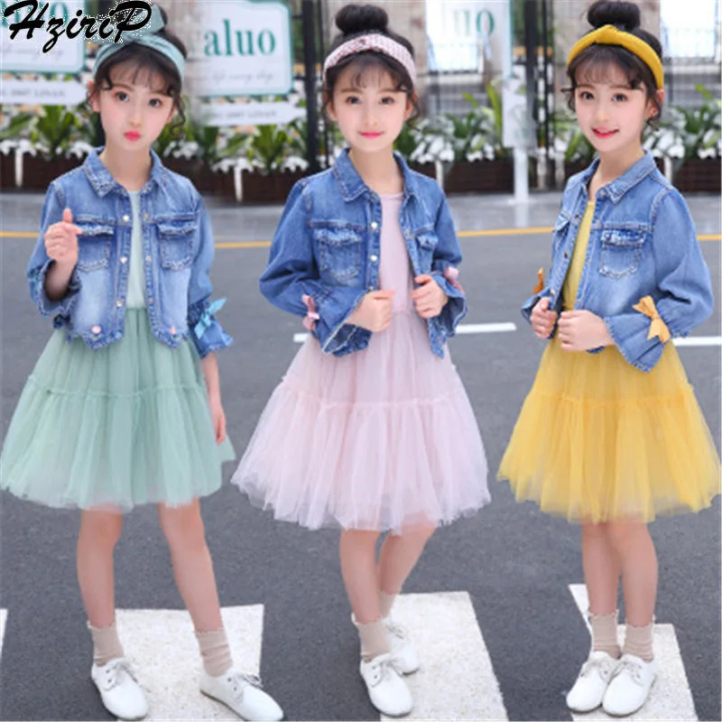 HziriP 2018 New Autumn Fashion Kids Clothes Set Skirt Full Sleeve Solid Denim Jacket Two-piece Clothing Single Breasted Coat
HziriP 2018 New Autumn Fashion Kids Clothes Set Skirt Full Sleeve Solid Denim Jacket Two-piece Clothing Single Breasted Coat