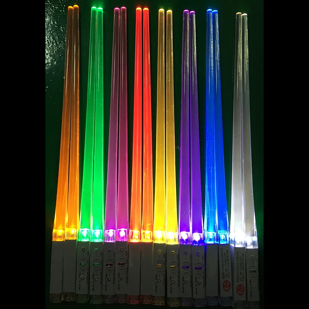 2Pair LED Luminous Chopsticks Light Up Durable Lightweight Portable high quality cool style baguette chinoise
2Pair LED Luminous Chopsticks Light Up Durable Lightweight Portable high quality cool style baguette chinoise
