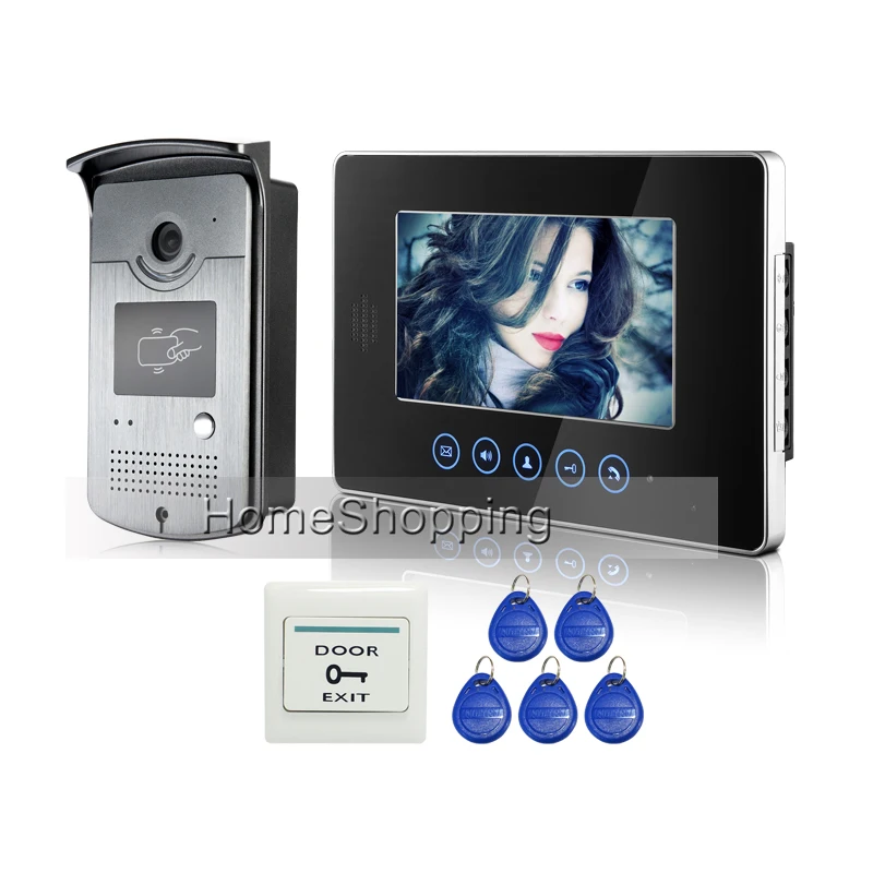 FREE SHIPPING Touch Monitor 7 inch Color Video Intercom Door Phone Doorbell System RFID Card Access Reader Door Camera IN STOCK
FREE SHIPPING Touch Monitor 7 inch Color Video Intercom Door Phone Doorbell System RFID Card Access Reader Door Camera IN STOCK