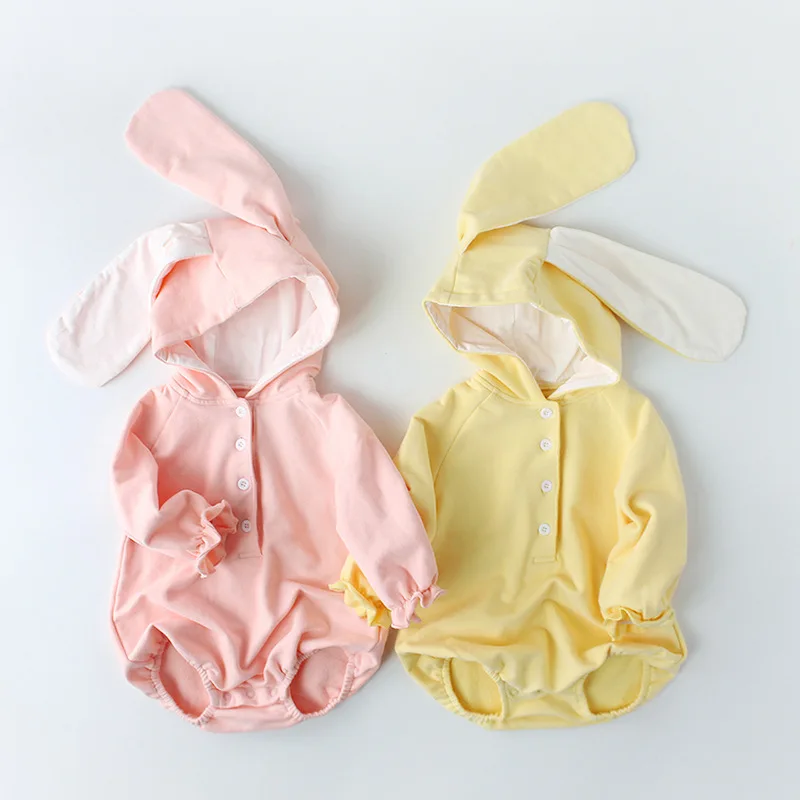 New Arrivals Newborn Baby Clothes Cute Hooded Baby Girl Bodysuits Long Sleeve Cotton Solid Infant Baby Boy Jumpsuit Pink Yellow
New Arrivals Newborn Baby Clothes Cute Hooded Baby Girl Bodysuits Long Sleeve Cotton Solid Infant Baby Boy Jumpsuit Pink Yellow