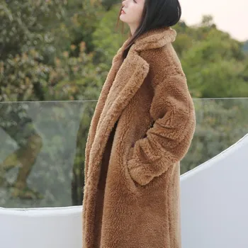 Autumn Winter New Faux Fur Woolen Coat Casual Women Double Breasted Thick Solid Long Coats Button Female Loose Outerwear
Autumn Winter New Faux Fur Woolen Coat Casual Women Double Breasted Thick Solid Long Coats Button Female Loose Outerwear