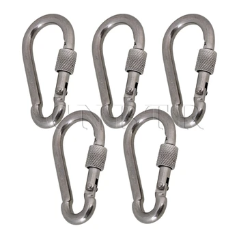CNBTR Silver Heavy Duty 304 Stainless Steel Quick Link Chain Carabiner Rope Cable Connector Pack of 5
CNBTR Silver Heavy Duty 304 Stainless Steel Quick Link Chain Carabiner Rope Cable Connector Pack of 5