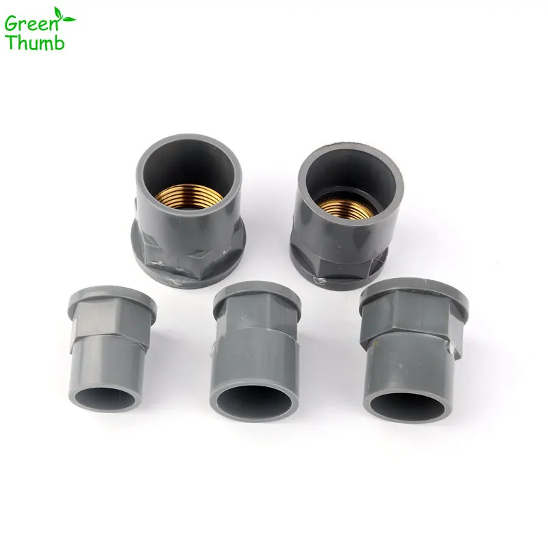 15pcs Cooper Female Thread 20*1/2"25*1/2"25*3/4"32*3/4"32*1" Reduced Straight PVC Connector Grey Pipe Fittings Agricltural
15pcs Cooper Female Thread 20*1/2"25*1/2"25*3/4"32*3/4"32*1" Reduced Straight PVC Connector Grey Pipe Fittings Agricltural
