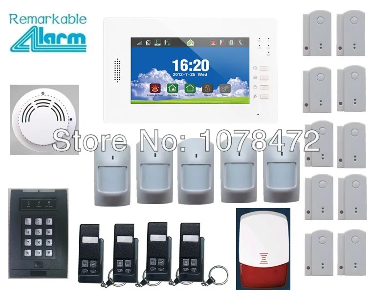 7 inch touch screen 868MHZ alarm with English/German/Italian/Dutch/French/Czech/Finnish for option,home secure GSM alarm system
7 inch touch screen 868MHZ alarm with English/German/Italian/Dutch/French/Czech/Finnish for option,home secure GSM alarm system