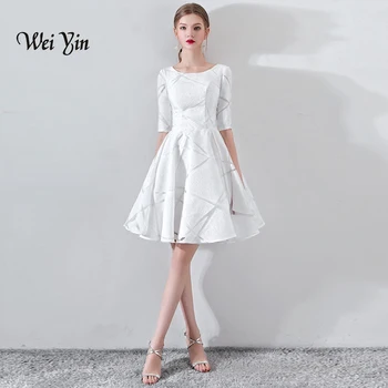 wei yin New Short Cocktail Dress Champange O-neck Lace Flower Banquet Elegant Formal Party Gowns Robe De Soiree WY886
wei yin New Short Cocktail Dress Champange O-neck Lace Flower Banquet Elegant Formal Party Gowns Robe De Soiree WY886