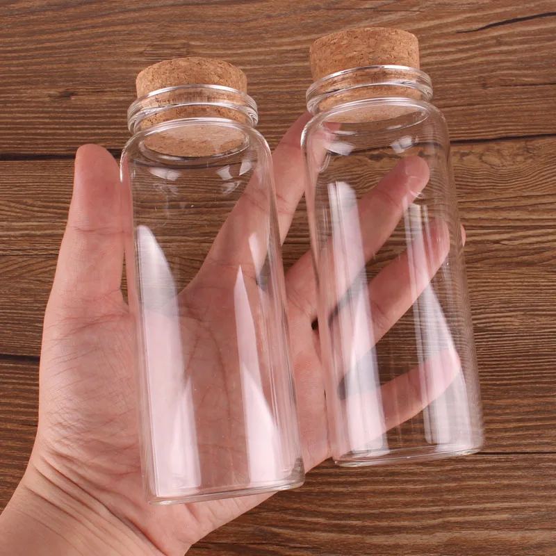 12pcs 47*120*33mm 150ml Mini Glass Wishing Bottles Tiny Jars Vials With Cork Stopper wedding gift
12pcs 47*120*33mm 150ml Mini Glass Wishing Bottles Tiny Jars Vials With Cork Stopper wedding gift