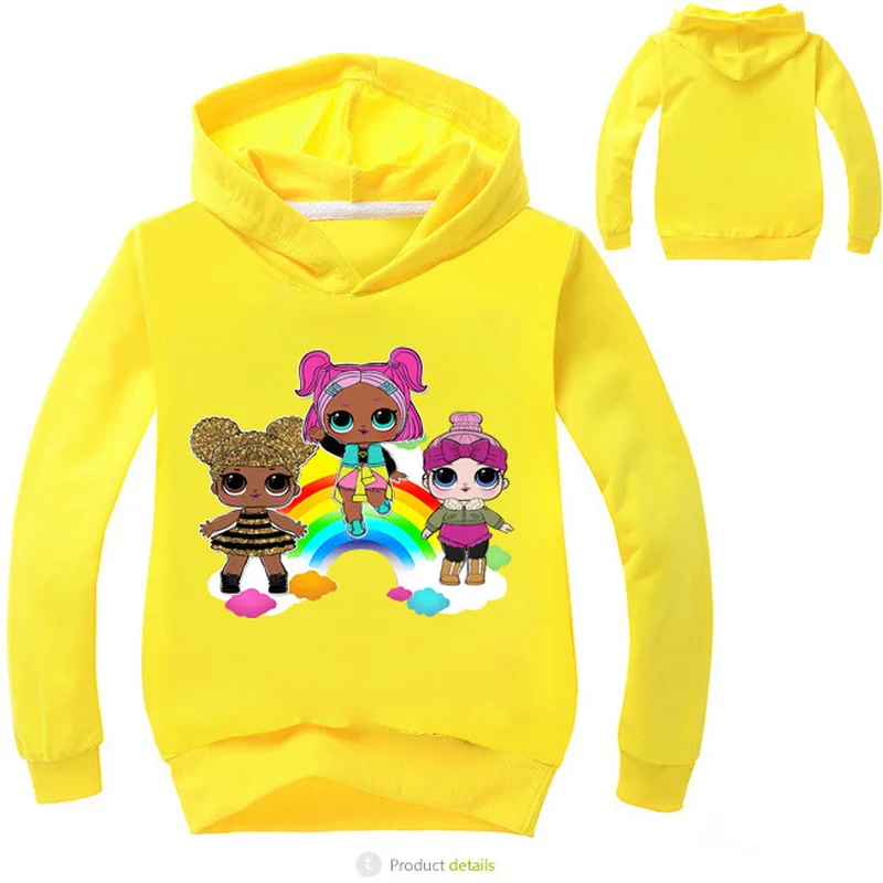 LOL doll kids jacket girls normal size spring and autumn new casual outerwear cartoon hooded coats long-sleeved cute cotton tops
LOL doll kids jacket girls normal size spring and autumn new casual outerwear cartoon hooded coats long-sleeved cute cotton tops
