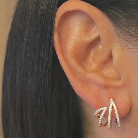Luxury silver gold color cz paved bud flower earring climber women lady causal styles jewelry for wedding party jewelry gift
Luxury silver gold color cz paved bud flower earring climber women lady causal styles jewelry for wedding party jewelry gift