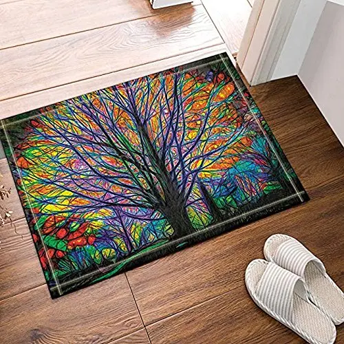 Creative Trees Decoration Colorful Watercolor Spring Life Tree Bath Rugs Non-Slip Doormat Door Mat Bathroom Accessories
Creative Trees Decoration Colorful Watercolor Spring Life Tree Bath Rugs Non-Slip Doormat Door Mat Bathroom Accessories