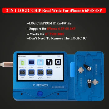 JC PRO1000S Logic EEPROM IC Chip Programmer Read Write for iPhone 6 6P 6S 6SP EEPROM IC Repair Tools
JC PRO1000S Logic EEPROM IC Chip Programmer Read Write for iPhone 6 6P 6S 6SP EEPROM IC Repair Tools