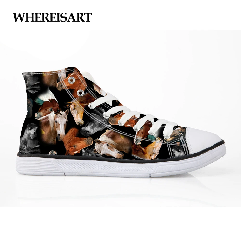 WHEREISART Crazy Horse Pattern Classic High Top Women Casual Vulcanize Shoes Fashion Canvas Flats Ladies Shoes Woman Sneakers
WHEREISART Crazy Horse Pattern Classic High Top Women Casual Vulcanize Shoes Fashion Canvas Flats Ladies Shoes Woman Sneakers