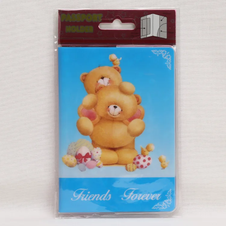 2D Design New cool cartoon passport holders for boy, men travel passport cover, pvc leather-Two bears
2D Design New cool cartoon passport holders for boy, men travel passport cover, pvc leather-Two bears